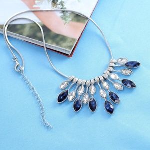 Crystal Tears of the Flowers Charm Necklace
